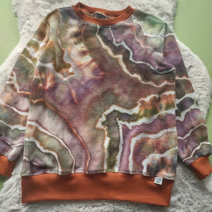 Cotton Waffle Crew Neck Pullover- Size 8